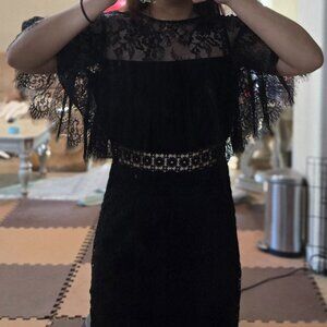 Cynthia Rowley black lace Dress size 0 excellent condition
